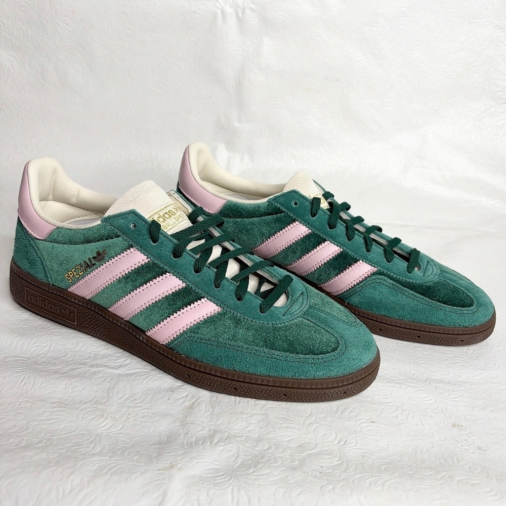 Adidas Men’s Green & Pink Spezial Suede Sneakers